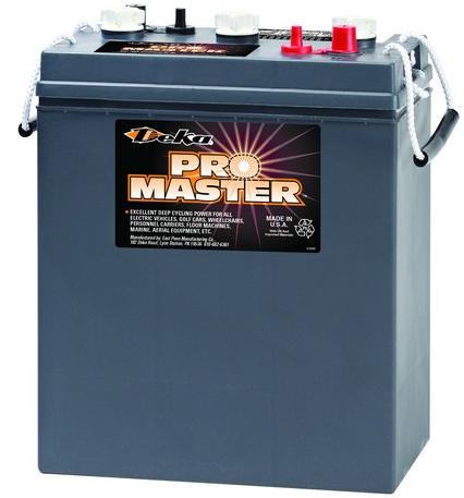 Bateria Deka Pro Master 6 volts ciclo profundo para carro de golf, gruas de elevacion, trolling marino, panel solar