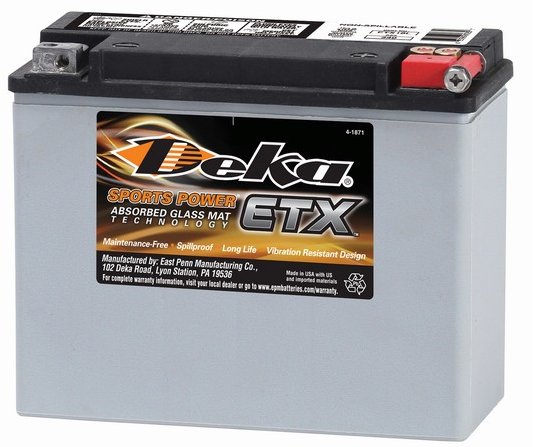 Bateria Deka AGM 12V Power Sports - ETX18L