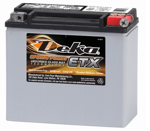 Bateria Deka Agm 12V Power Sports - ETX20L