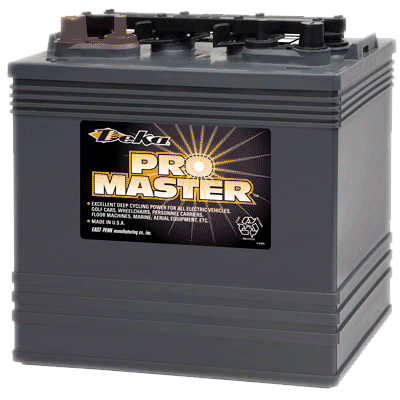 Bateria DEKA Pro Master 8 volts de ciclo profundo para carros de golf, gruas de elevacion, paneles solares, trolling marino