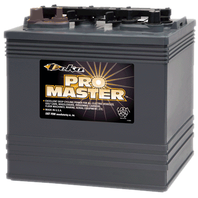 Bateria DEKA Pro Master 8 volts de ciclo profundo para carros de golf, gruas de elevacion,  paneles solares, trolling marino