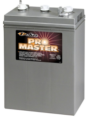 Bateria DEKA Pro Master ciclo profundo 6 volts para carros de golf, gruas de elevacion, paneles solares, trolling marino