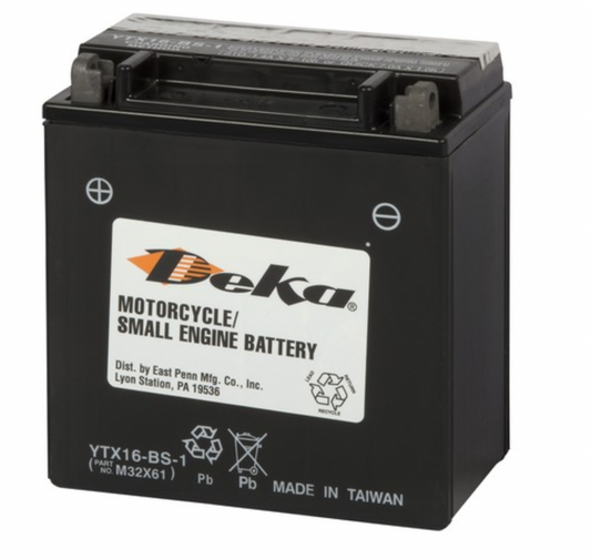 Bateria Deka 12V Libre De Mantenimiento - Sport - YTX16BS1FP