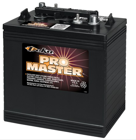 Bateria DEKA Pro Master ciclo profundo 6 volts para carros de golf, gruas de elevacion, paneles solares, trolling marino