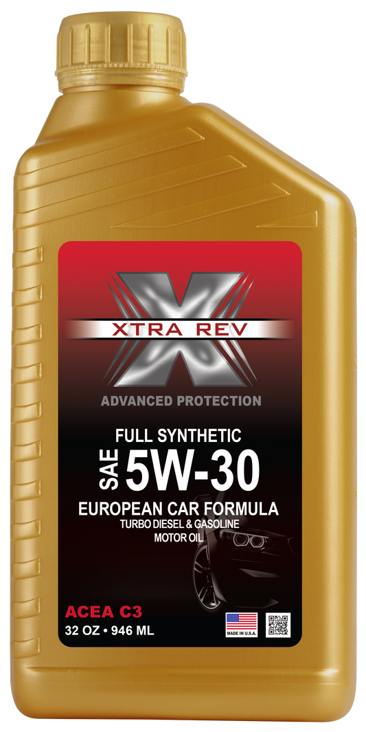 ACEITE DE MOTOR A GASOLINA SINTETICO 5W30 EUROPEAN SN+/C3 ACEA C3 - 12/1 L